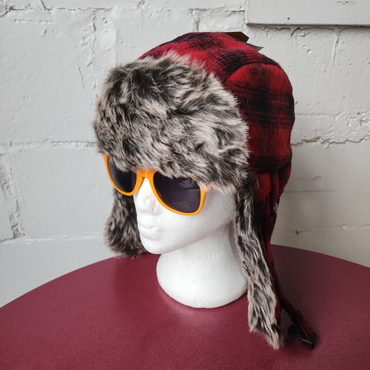Plaid Aviator Hat