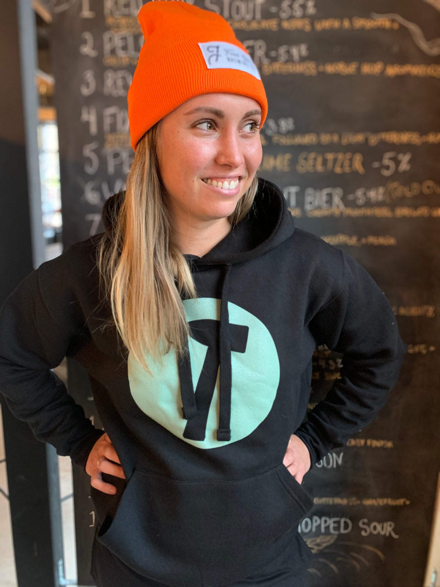 Toques - Grey, Black & Orange