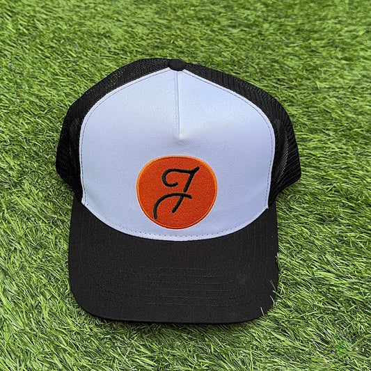 White and Black Trucker Hat