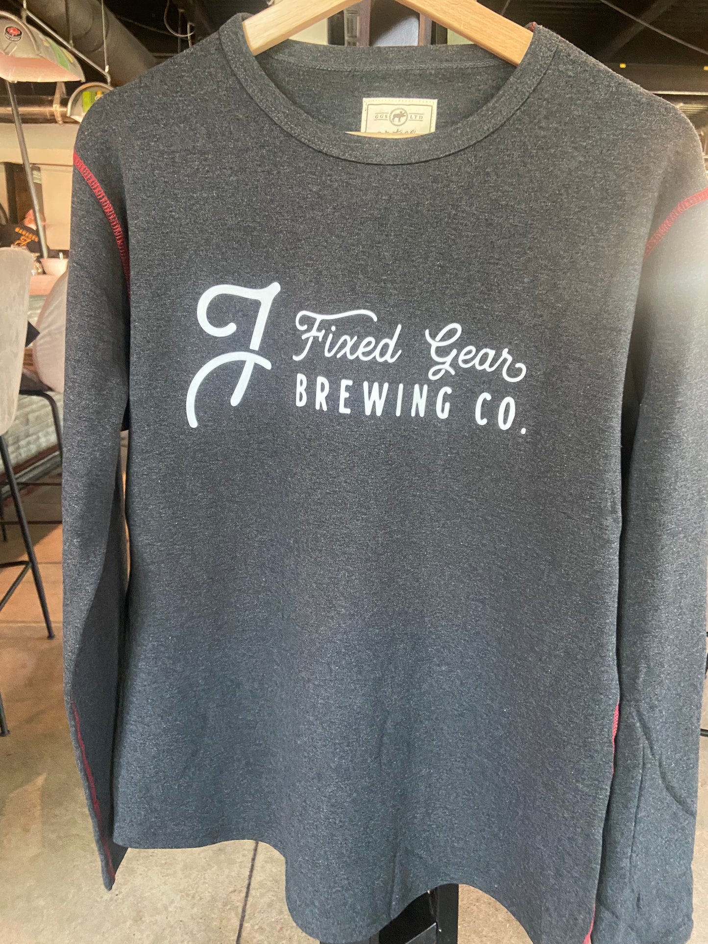 Red Stitch Logo Long Sleeve