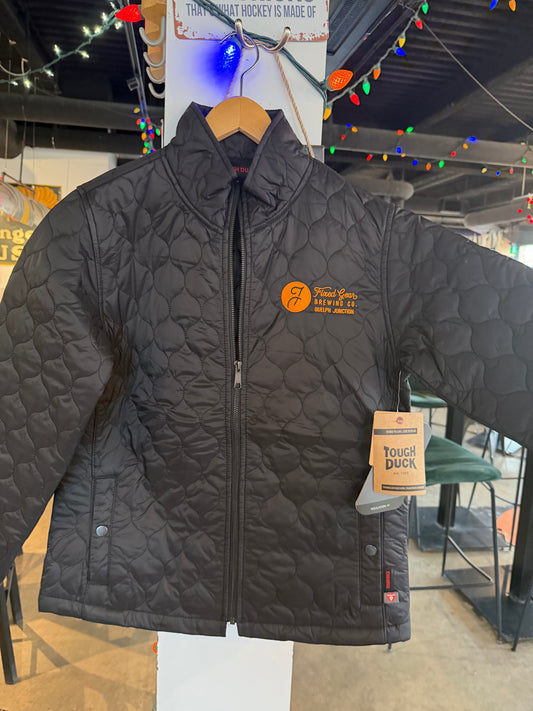 Women's Quilted Bomber Jacket w Collar